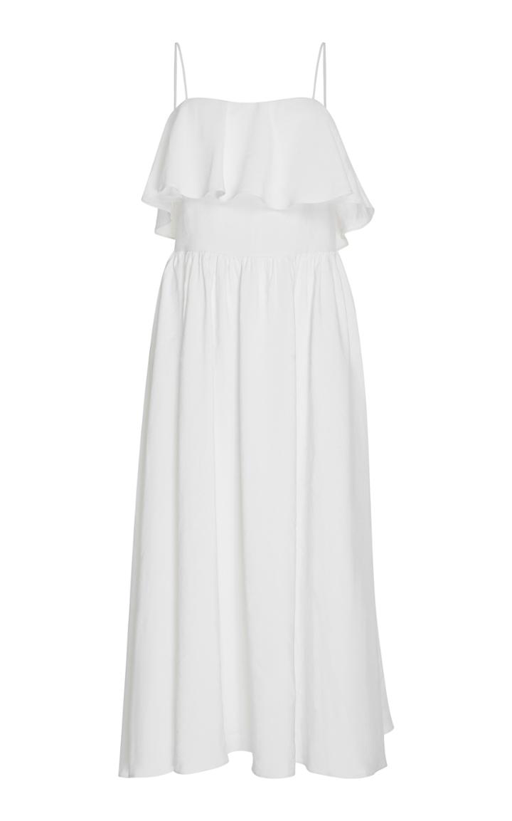 Adriana Degreas Midi Dress With Ruffles