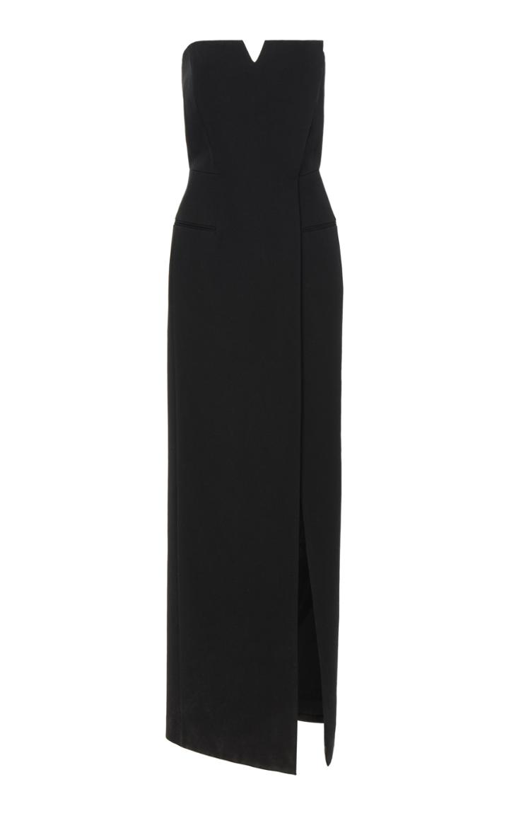 Givenchy Strapless Wrap-effect Cady Gown
