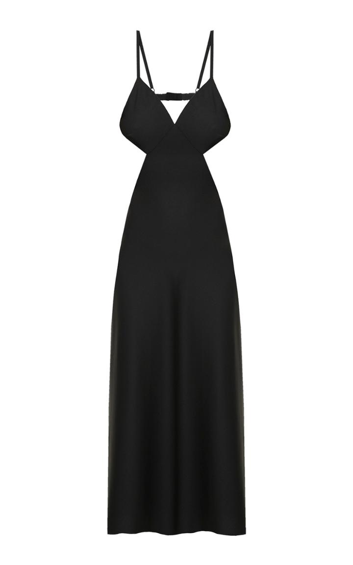 Anna October Lina Cutout Crepe Maxi Dress