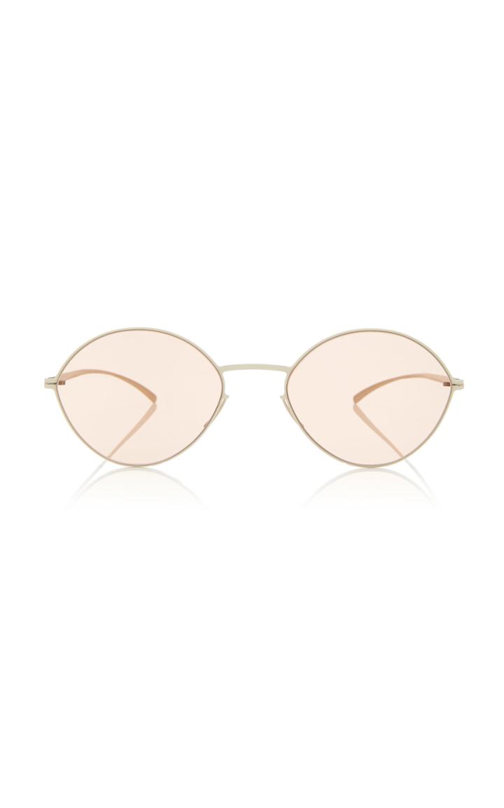 Mykita Round-frame Stainless Steel Sunglasses