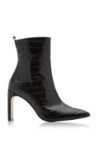 Miista Marcelle Croc-embossed Leather Boots