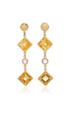 Paolo Costagli Citrine And Pink Sapphire Florentine Earrings