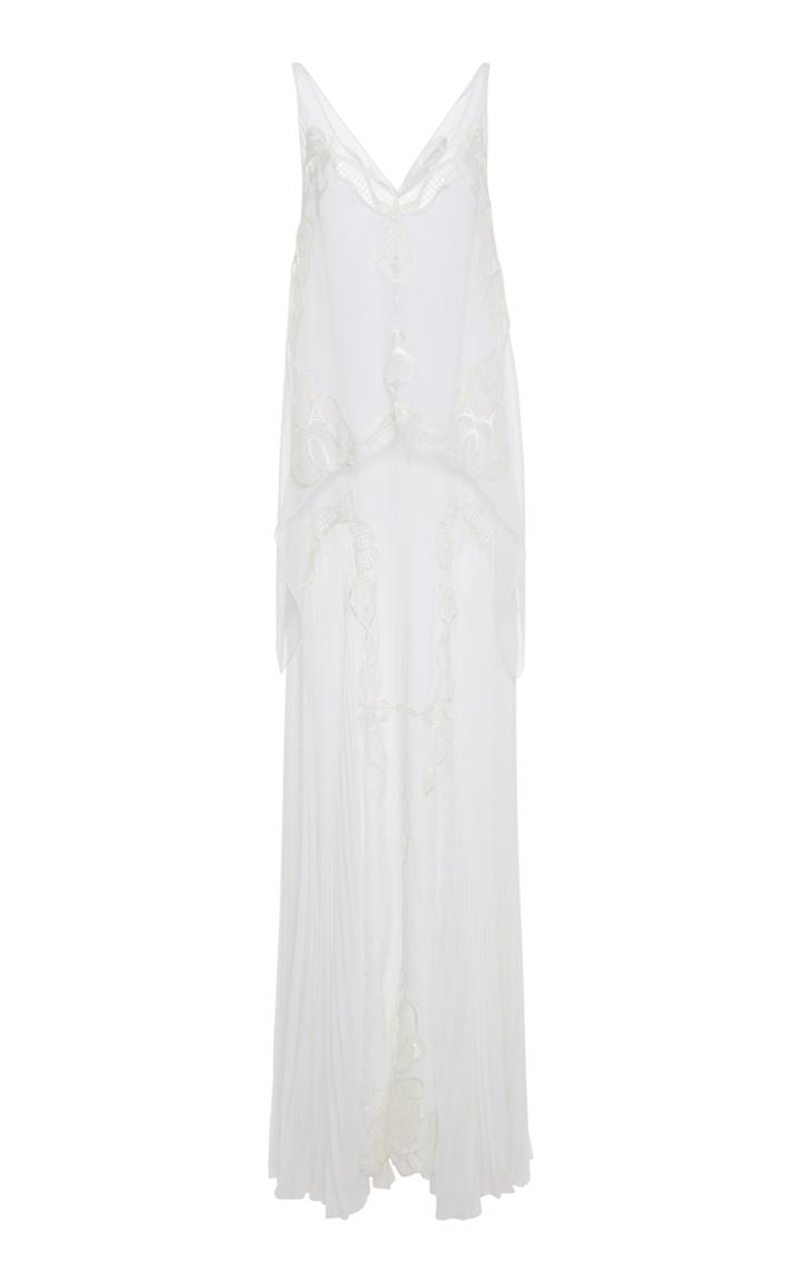 Jonathan Simkhai Sher Silk Embroidery Maxi Dress
