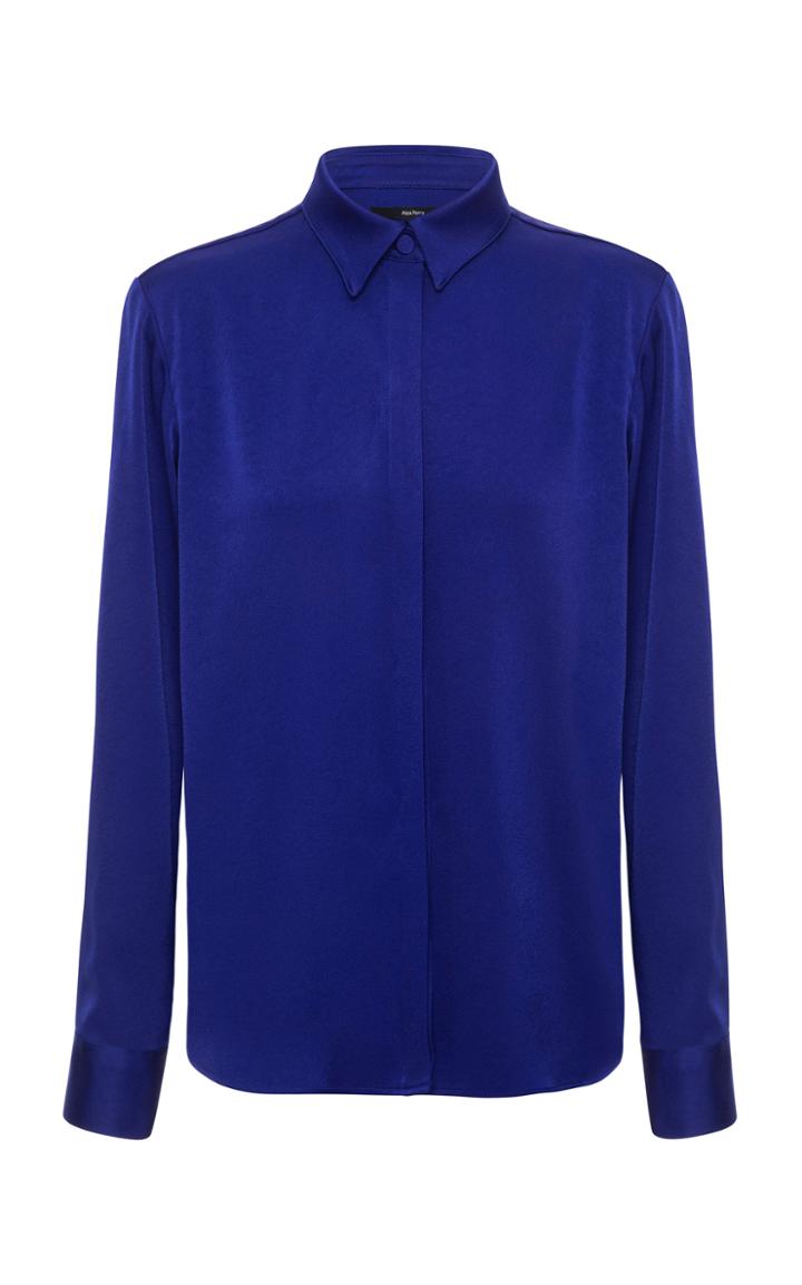 Moda Operandi Alex Perry Harper Satin Crepe Shirt Size: 4