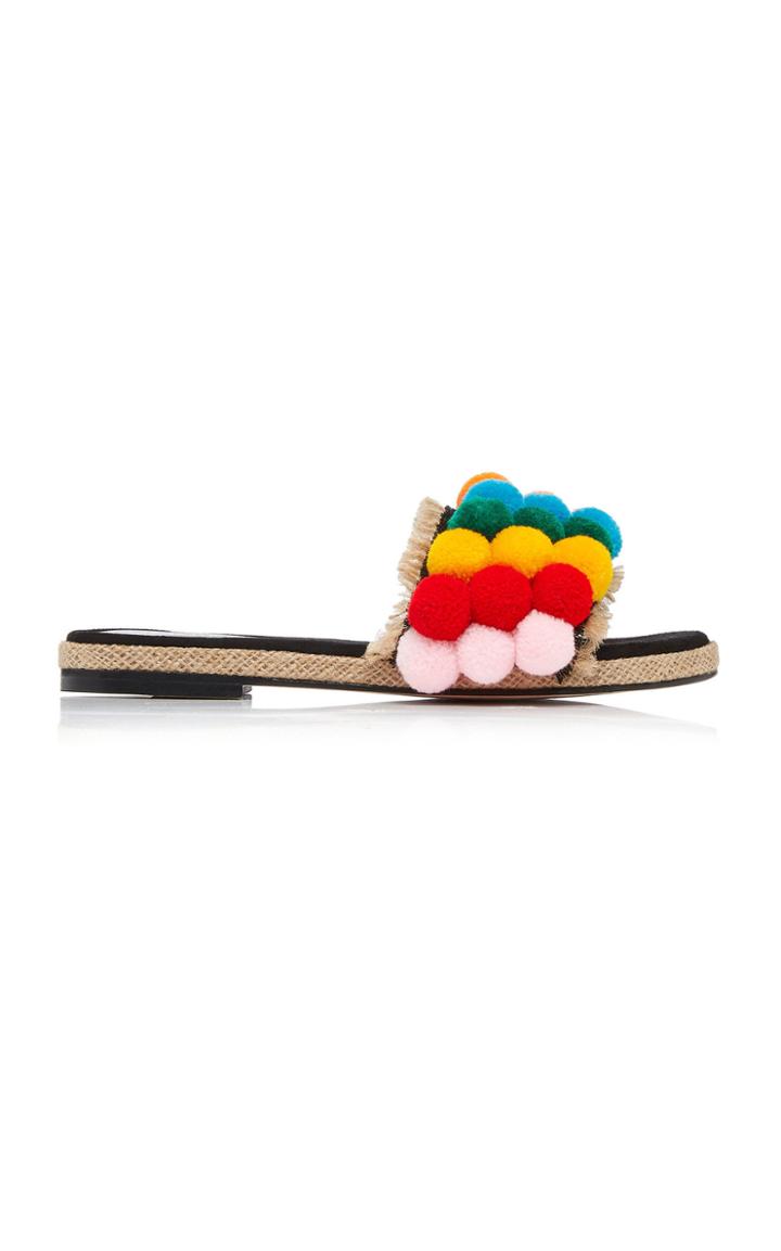 Rae Feather Zig Zag Pom Pom Slide