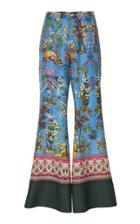 For Restless Sleepers Dioscuri Flared Printed Silk Pants
