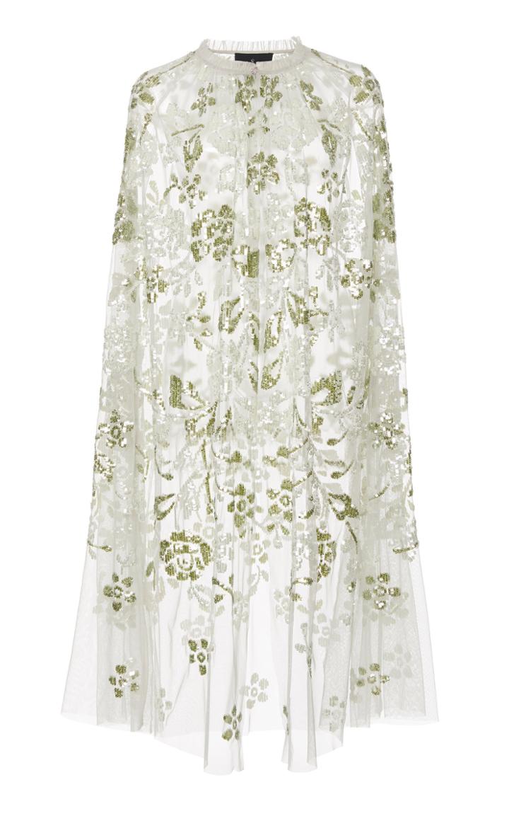 Needle & Thread Valentina Sequin Tulle Midi Cape