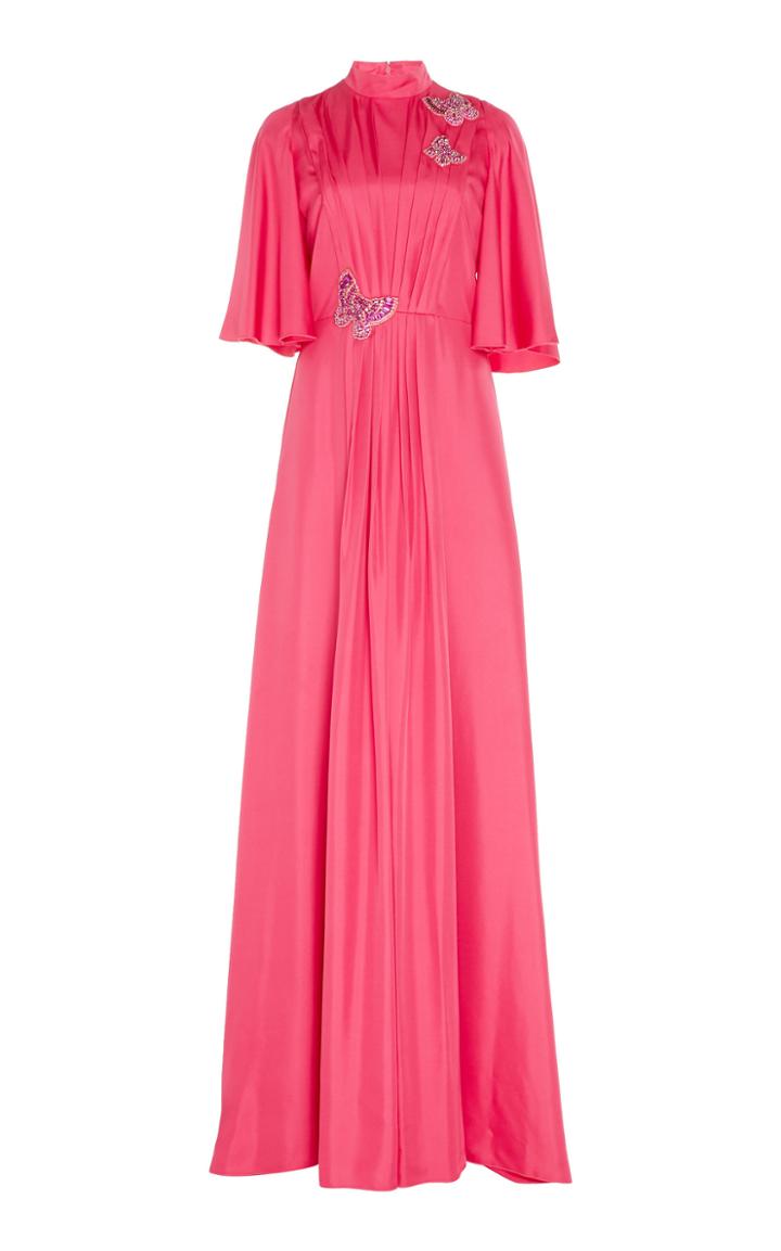 Andrew Gn Pleated Silk Gown