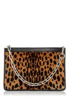 Alexander Wang Attica Chain Pouch In Smooth Cheetah Hair Calf