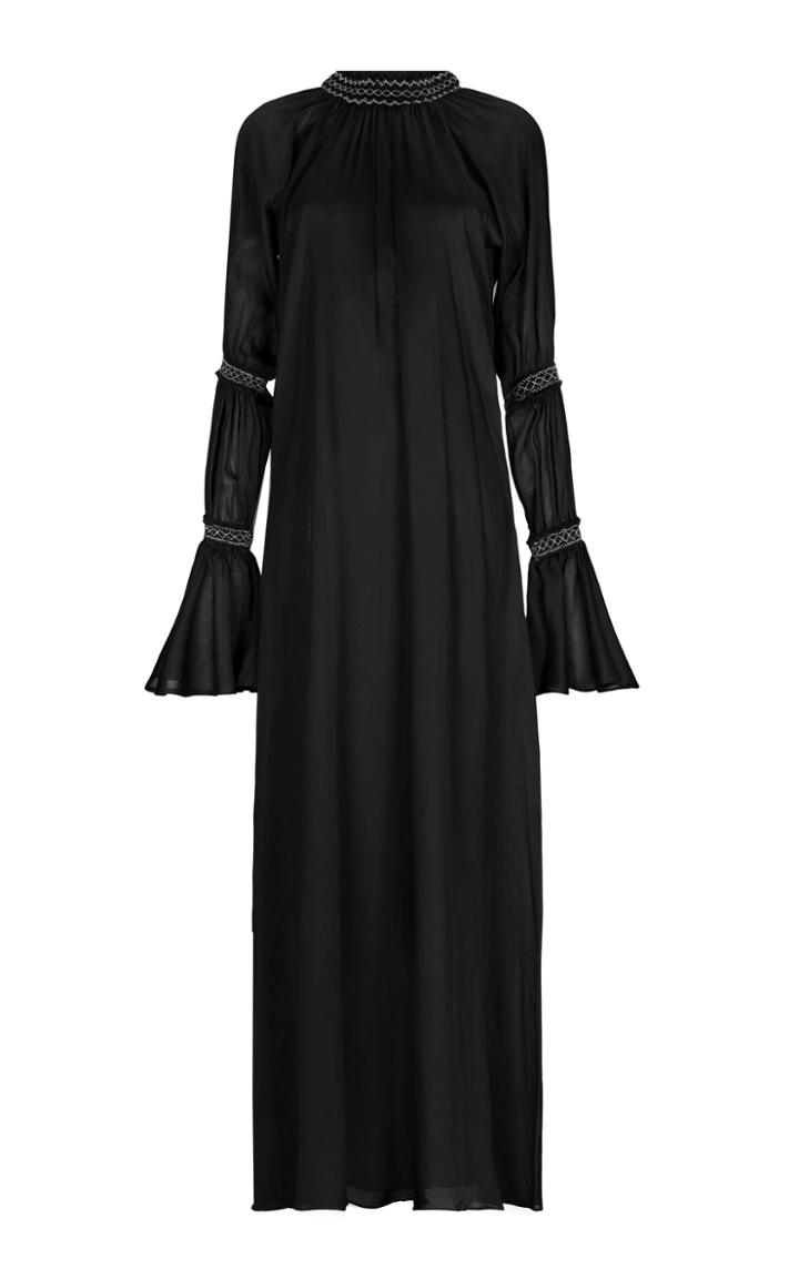 Moda Operandi Escvdo Nala Maxi Dress With Hand Embroidery