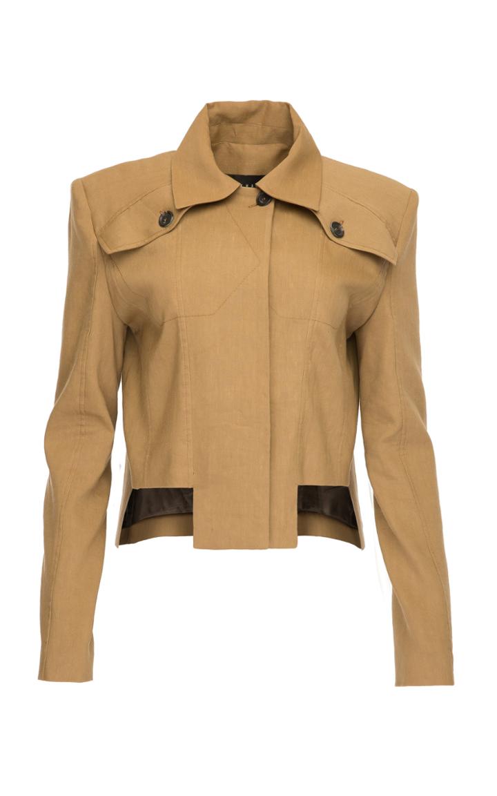 Babukhadia Assymetrical Cut Out Button Detail Blazer