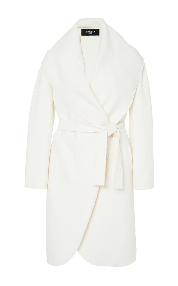 Paule Ka Double Faced Wool Coat