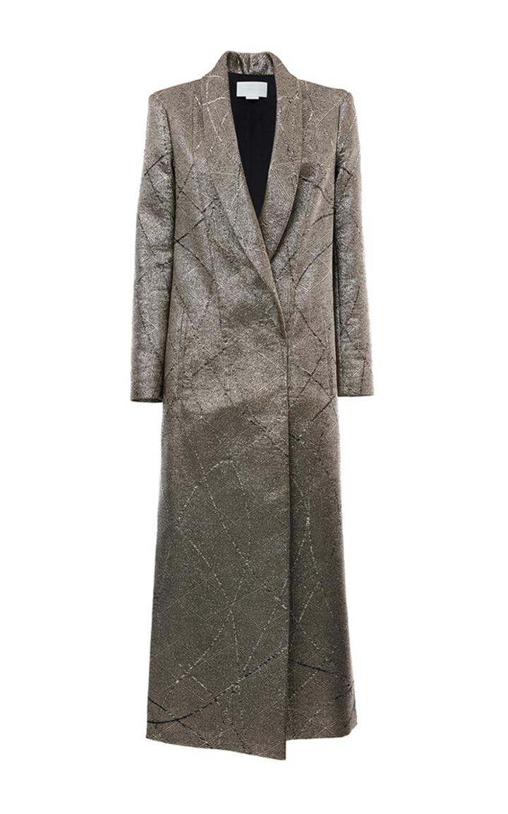 Genny Long Metallic Coat