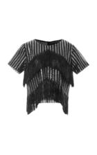 Sally Lapointe Sequined Crewneck Tee