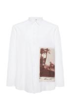 Oamc Postcard-printed Long Sleeve Shirt