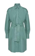 Moda Operandi Remain Lavare Belted Leather Shirt Dress