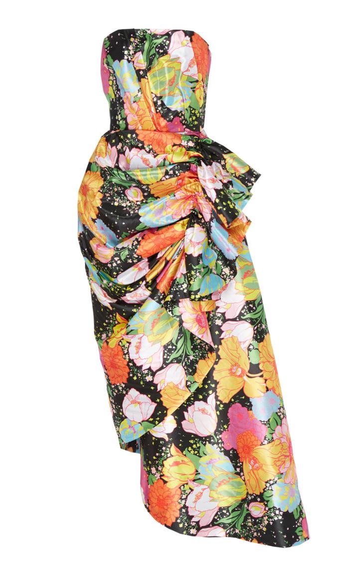 Richard Quinn Printed Ruffle Dress