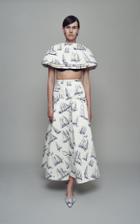 Moda Operandi Emilia Wickstead Amata Printed Cady Skirt