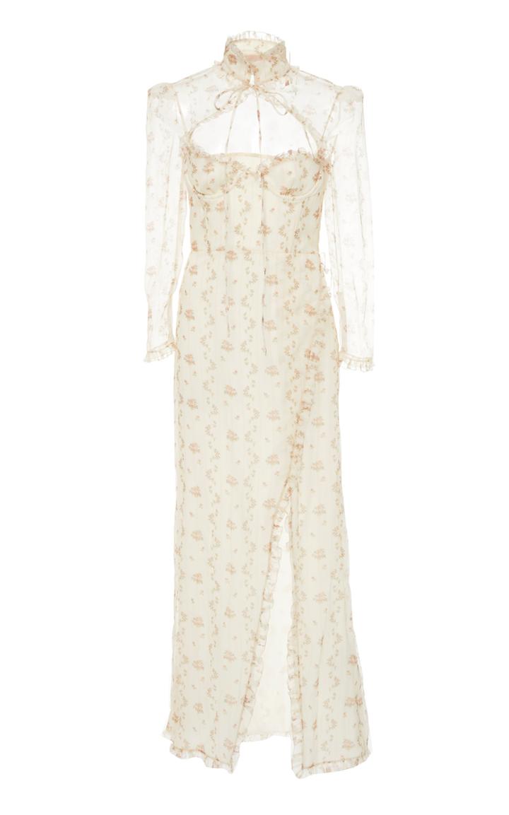 Brock Collection Olivia Floral Silk Dress