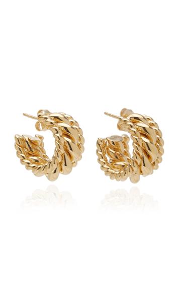 Isabel Lennse Twisted Spin Gold-plated Hoops