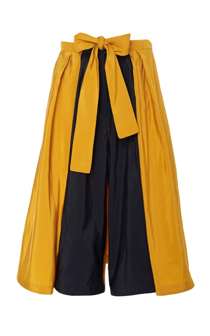 Rosie Assoulin Superhero Cropped Silk Pant