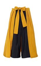 Rosie Assoulin Superhero Cropped Silk Pant
