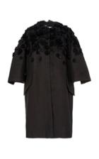 Moda Operandi Carolina Herrera Oversized Floral-embellished Cotton-blend Coat Size: