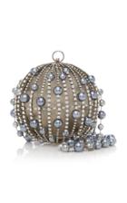 Rosantica Ida Crystal And Faux Pearl Silver-tone Bag