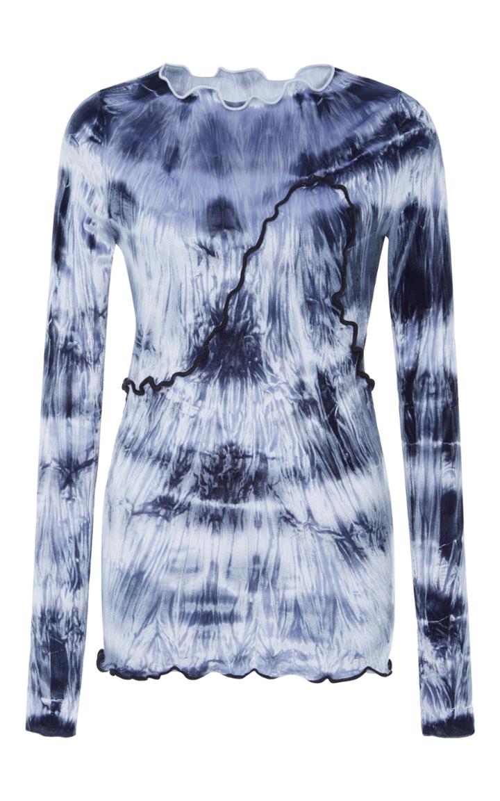 Peet Dullaert Crunched Velvet Tie Dye Top