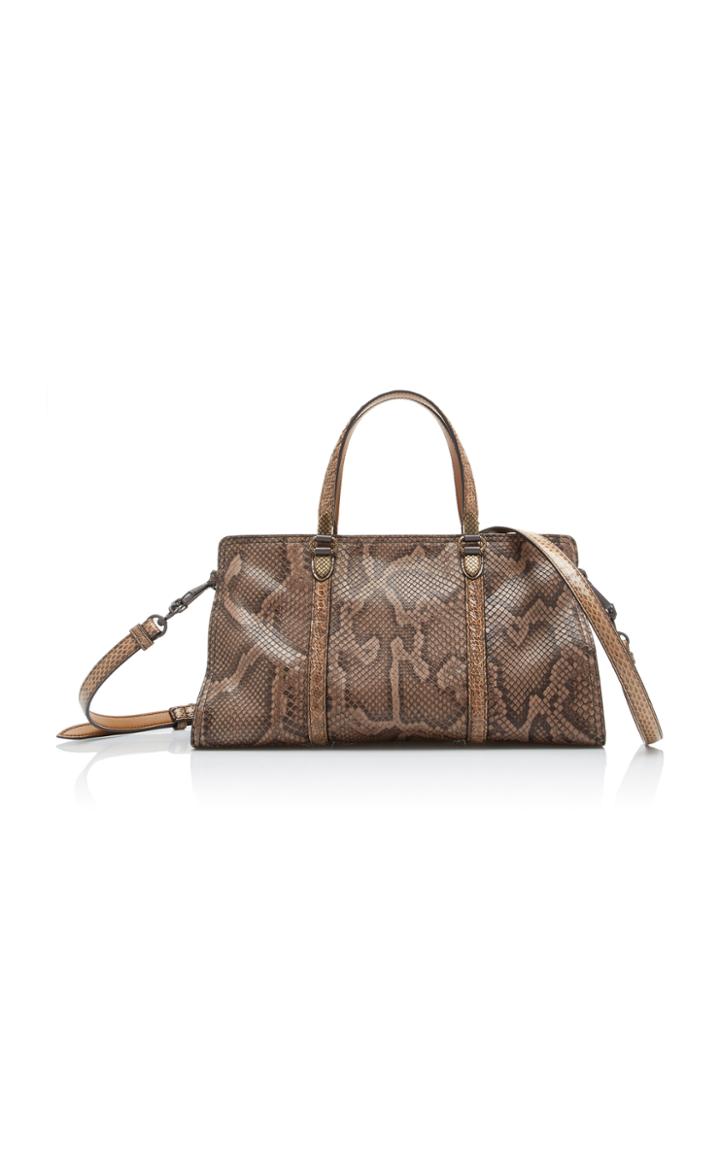 Bottega Veneta Hand Painted Python Medium Top Handle