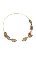 Ana Khouri M'o Exclusive: Multicolor Leaf Necklace