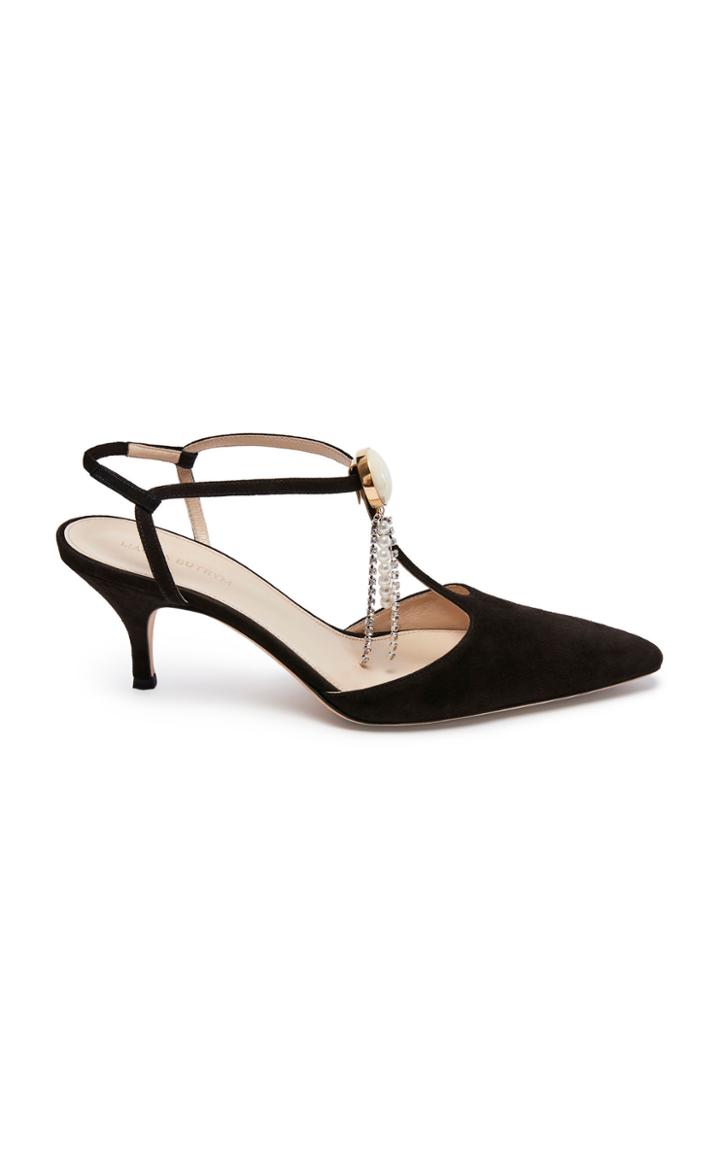 Magda Butrym Macedonia Low Heel Suede Pumps
