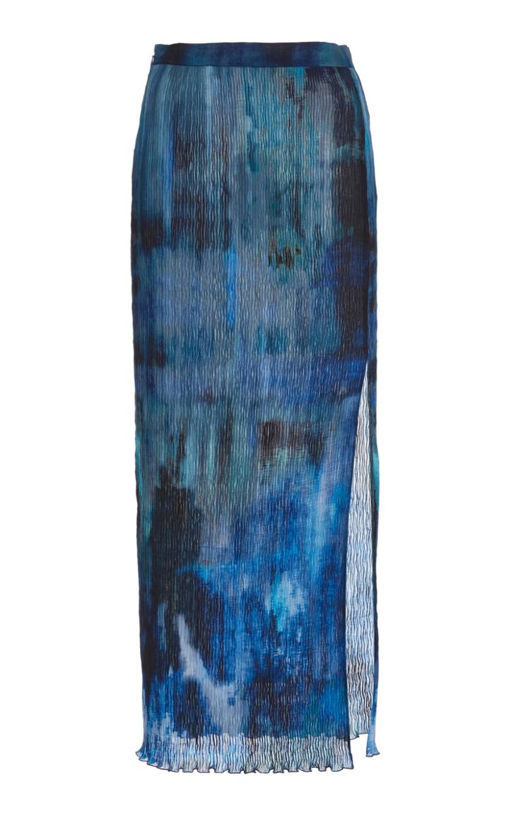 Moda Operandi Altuzarra Melvin Printed Plisse Skirt