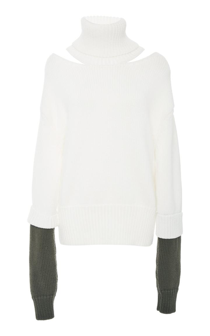 Monse Double Cuff Slashed Turtleneck