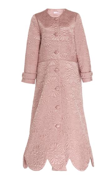 Ryan Lo Quilted Satin Dress Coat
