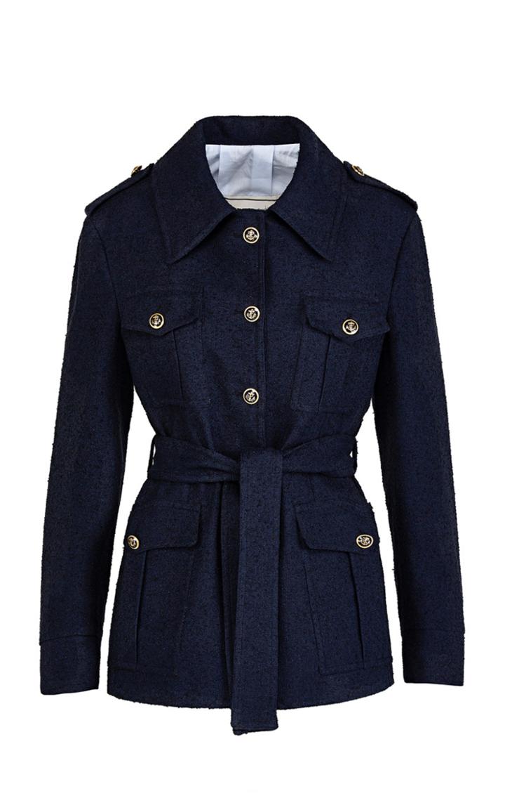 Giuliva Heritage Sahariana Linen Cotton Blend Jacket