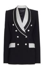 Dolce & Gabbana Double-breasted Colorblock Cady Tuxedo Jacket