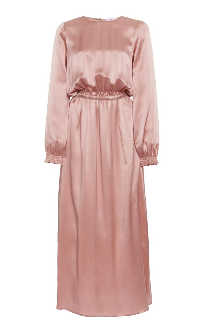 Moda Operandi Sablyn Eliza Silk Midi Dress Size: Xs