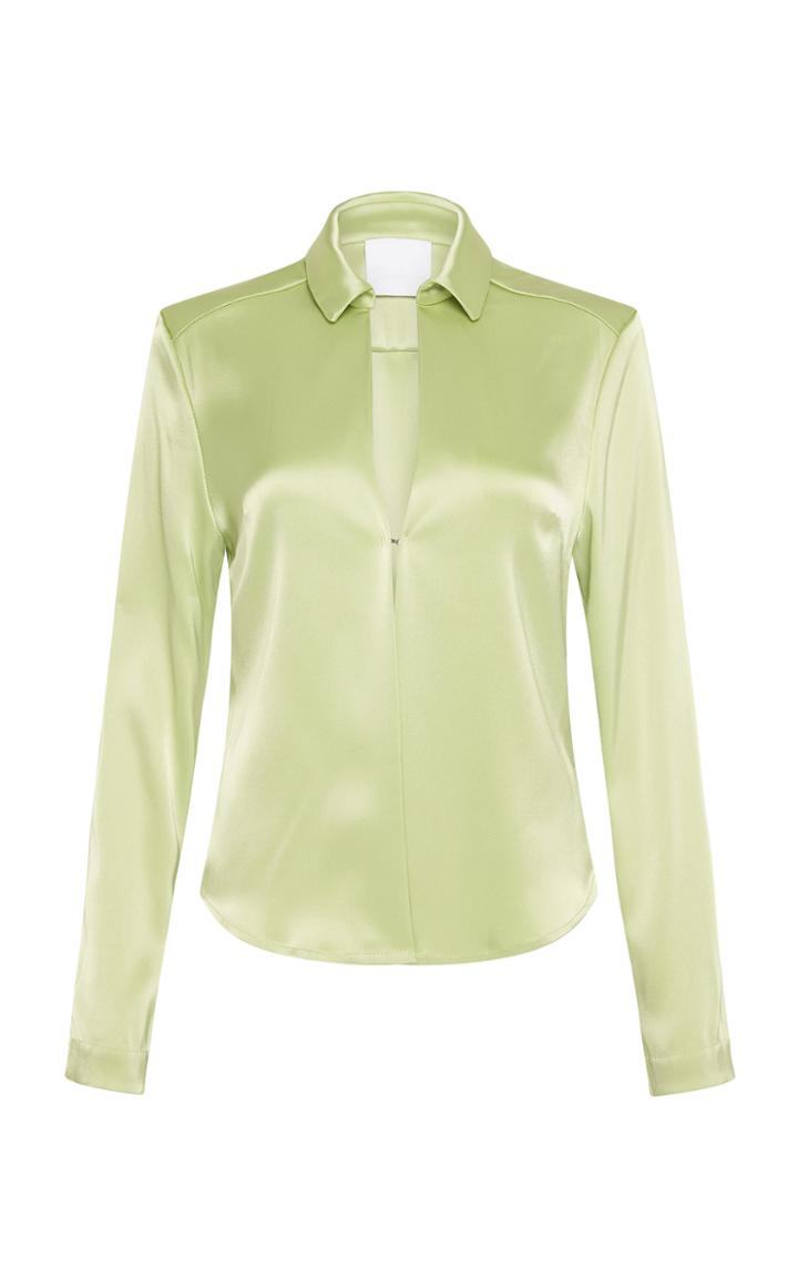 Moda Operandi Paris Georgia Sateen Long Sleeve Shirt