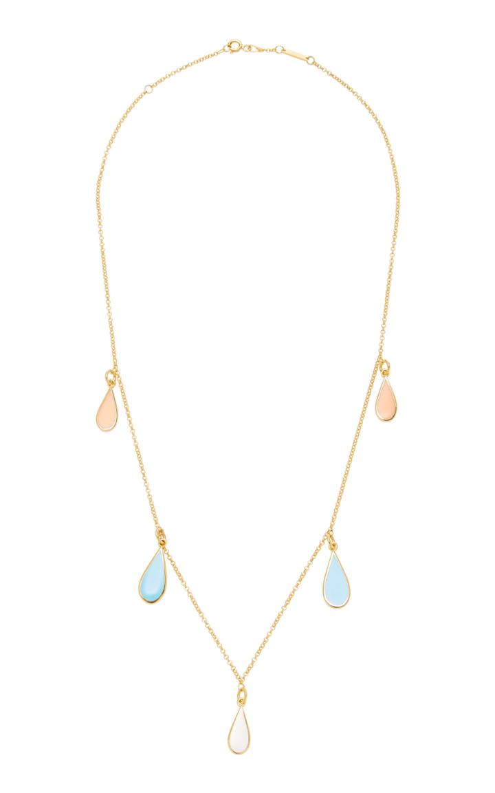 Moda Operandi Mer's Gold-plated Sterling Silver And Enamel Necklace