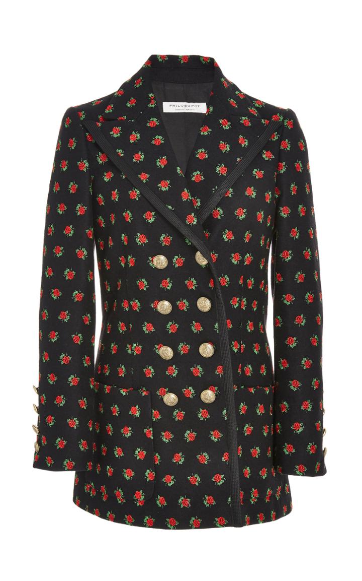 Philosophy Di Lorenzo Serafini Embroidered Felt Blazer