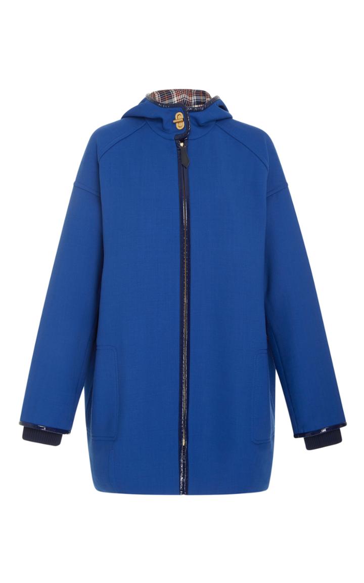 Tory Burch Jane Stretch Double Weave Parka
