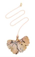 Annette Ferdinandsen M'o Exclusive: One-of-a-kind Carved Ginkgo Leaf Necklace