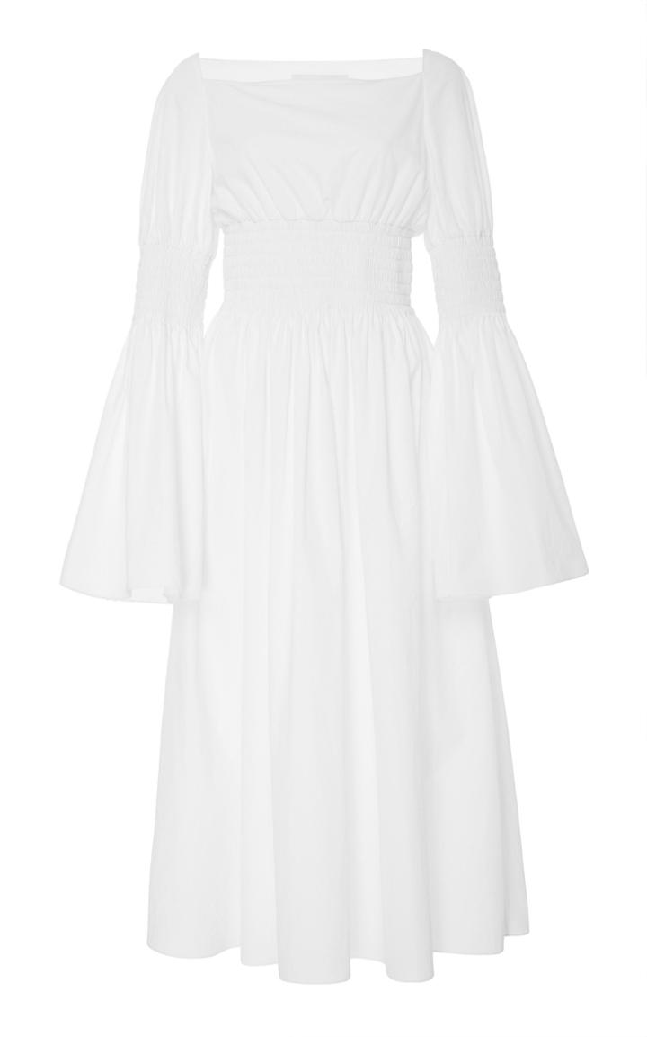 Rosetta Getty Bell Sleeve Midi Dress