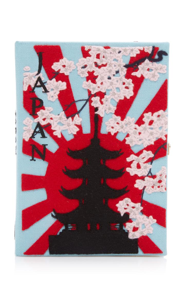 Moda Operandi Olympia Le-tan Japan Embroidered Canvas Clutch