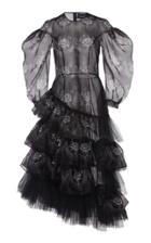 Moda Operandi Simone Rocha Asymmetric Side Frill Dress Size: 6