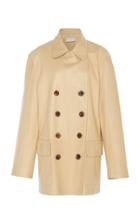 Maison Margiela Nappa Plonge Leather Peacoat