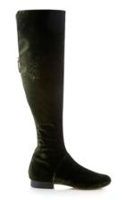 Alberta Ferretti Knee-high Velvet Boot