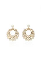 Jennifer Behr Prianna Gold-plated Swarovski Pearl Earrings