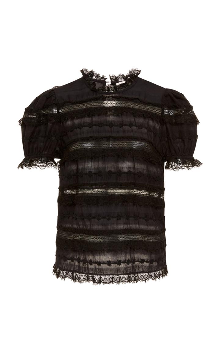 Ulla Johnson Desi Short Sleeve Blouse